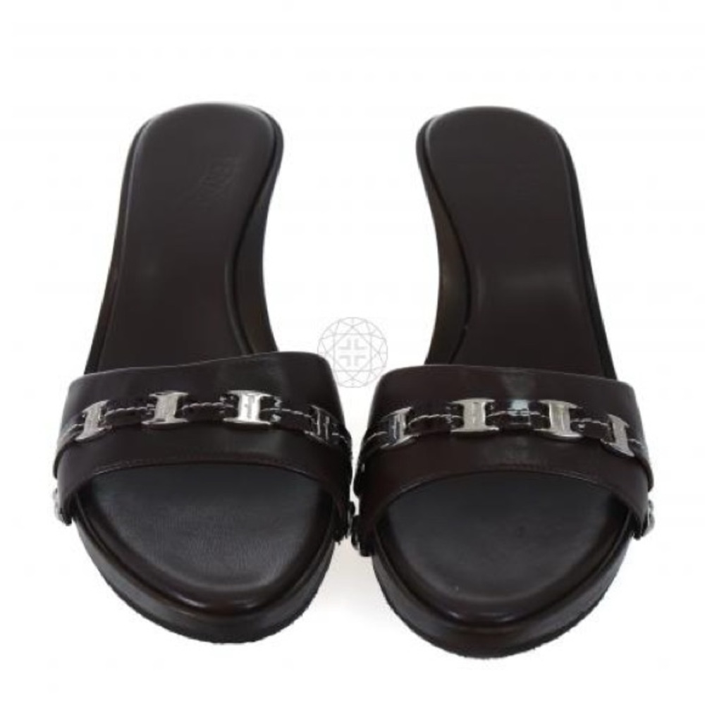 Salvatore Ferragamo Dark Brown Caterina Sandals NIB Size 9.5